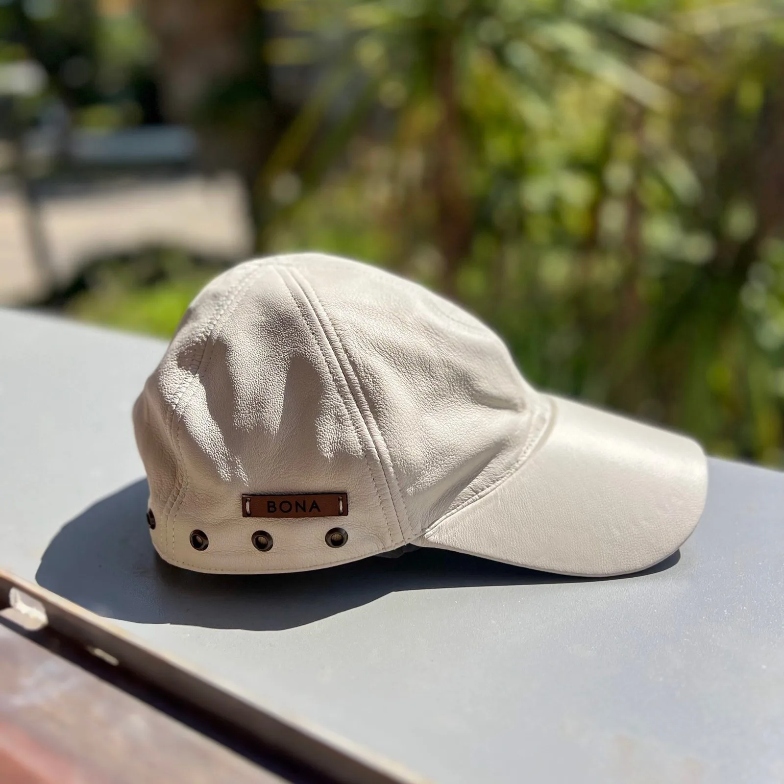 Roma Leather Cap