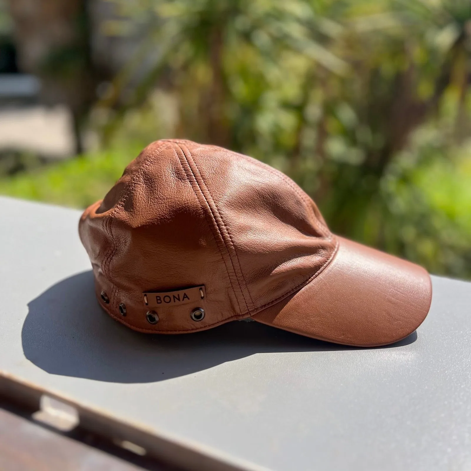 Roma Leather Cap