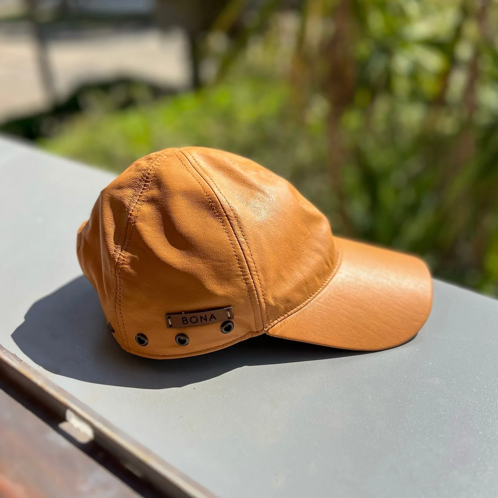 Roma Leather Cap