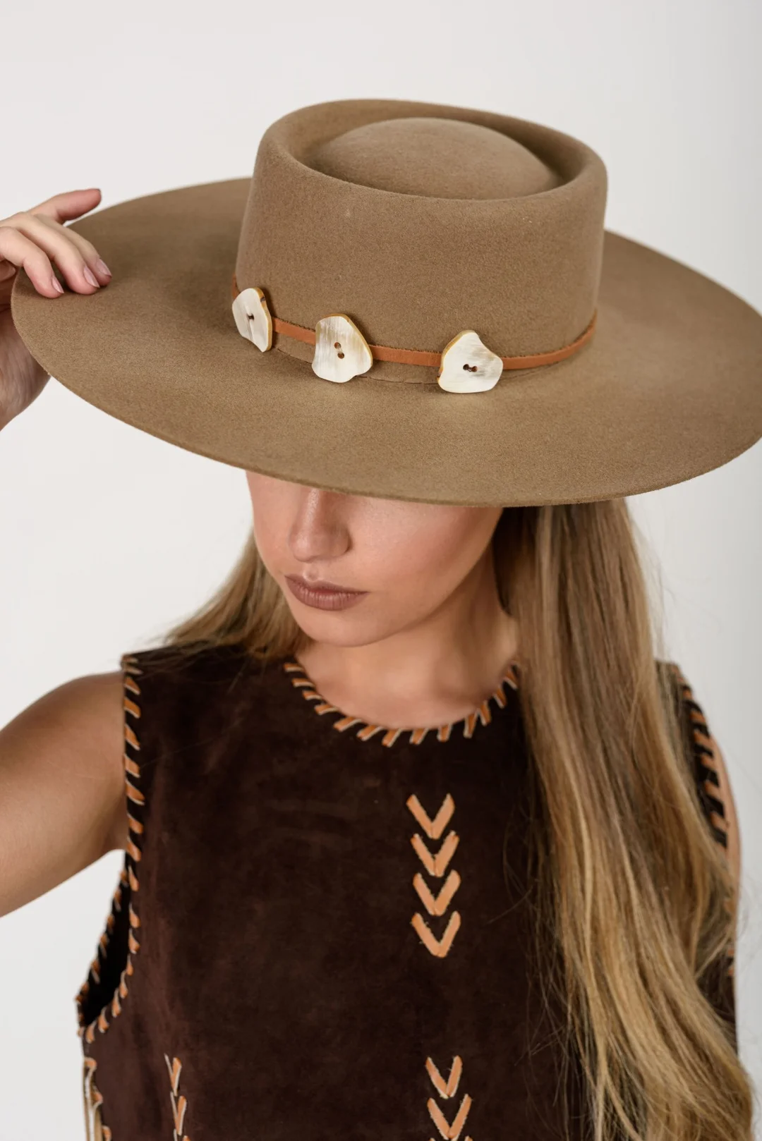 Sombrero Campero (Paño de lana, cuero & guampa)