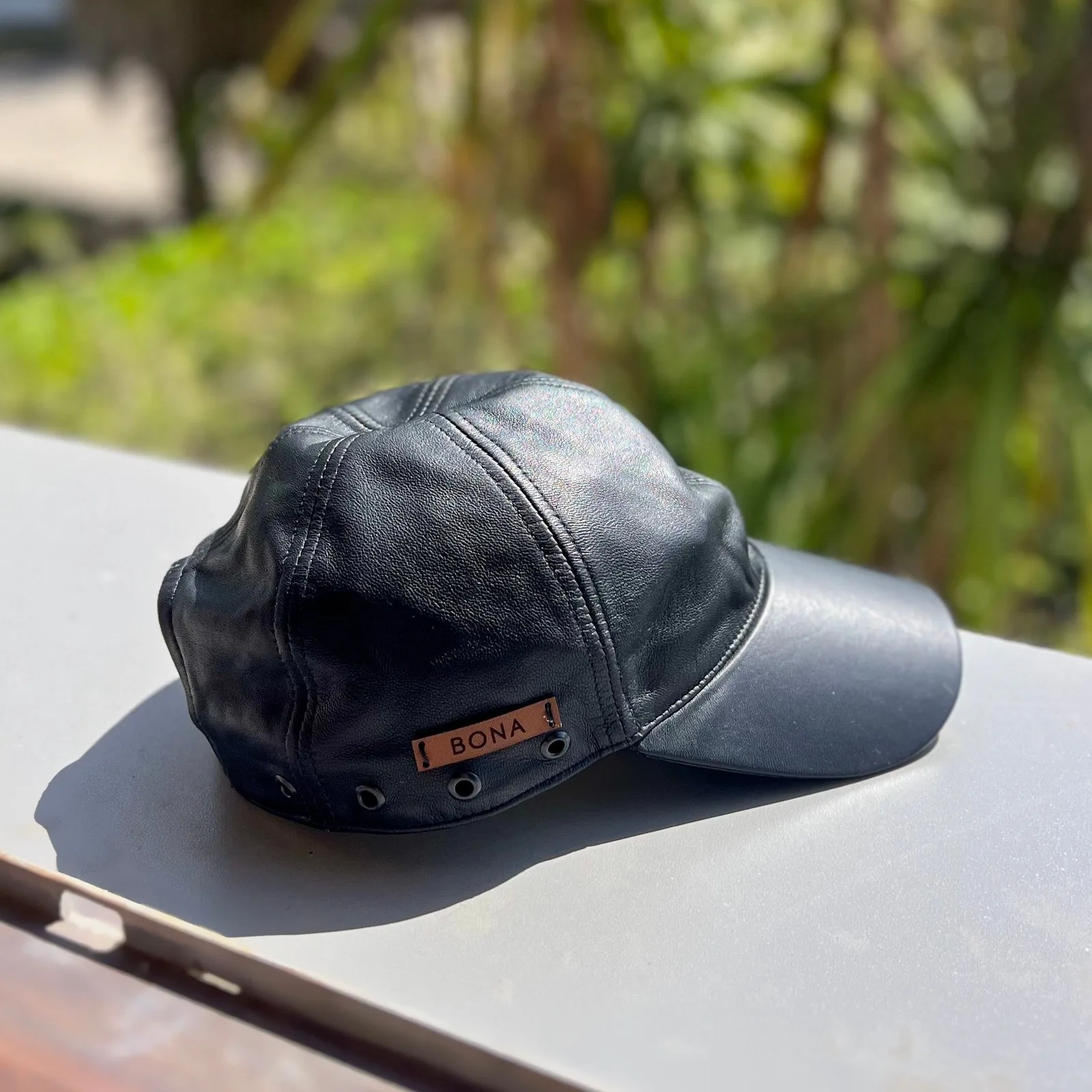 Roma Leather Cap